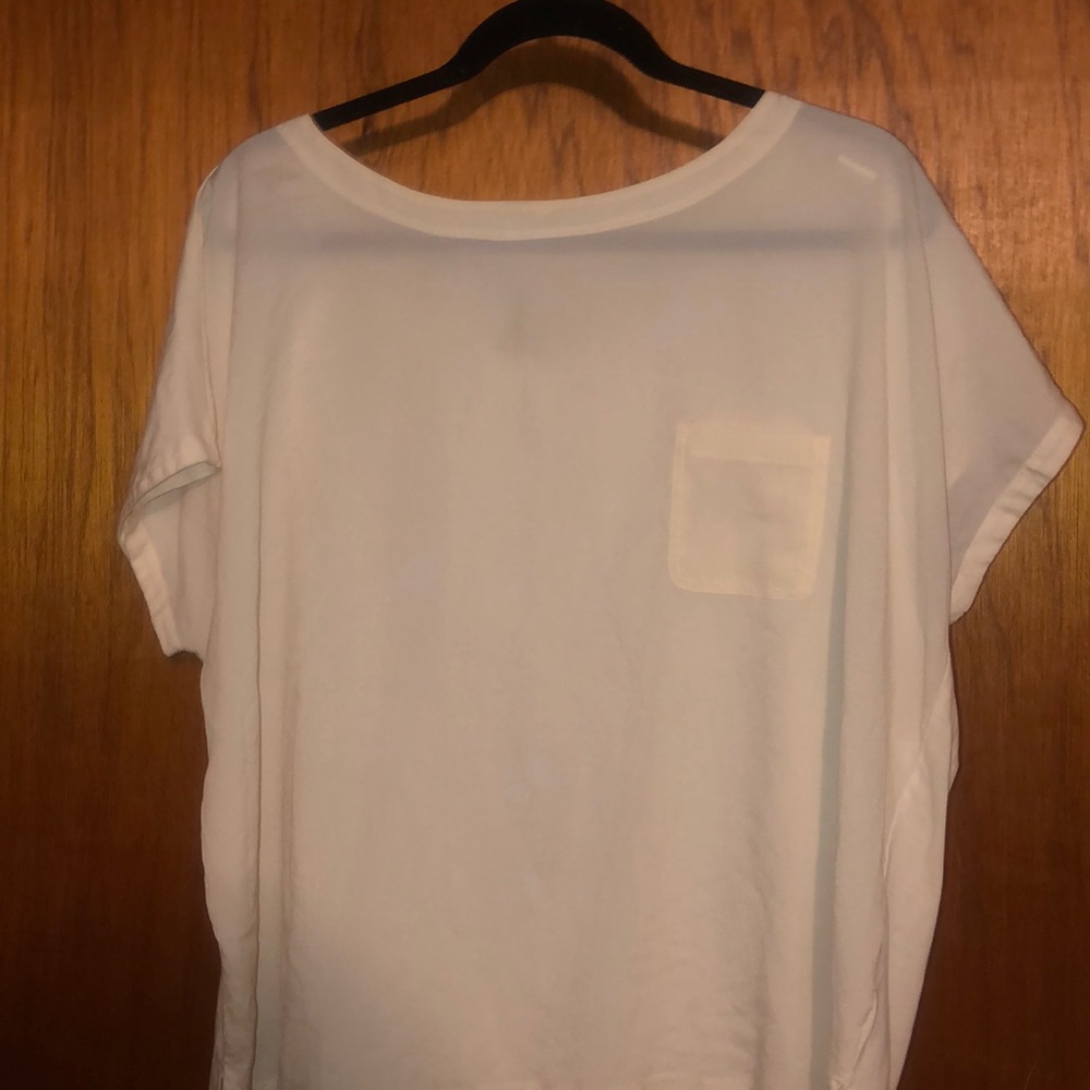 cream blouse